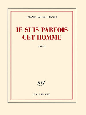 cover image of Je suis parfois cet homme